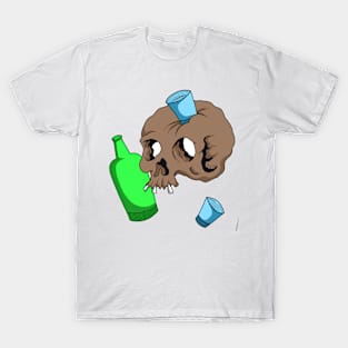 Skull and drink T-Shirt